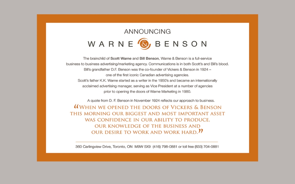 img of B2B Digital Marketing Agency - Warne & Benson Ltd.